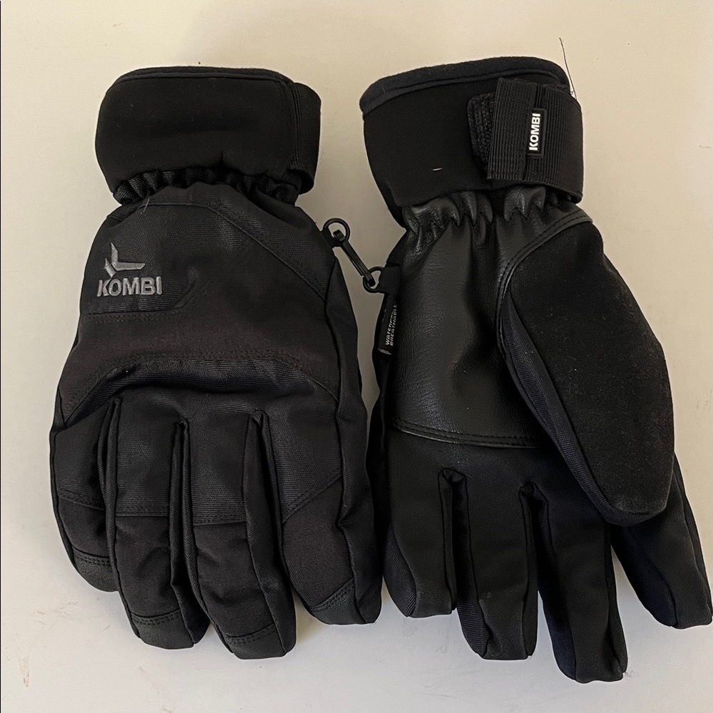 Kombi Men’s Black Short Ski Gloves